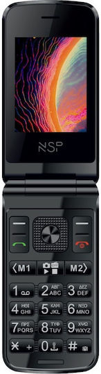 NSP 2600DS Dual SIM Κινητό με Κουμπιά Μαύρο