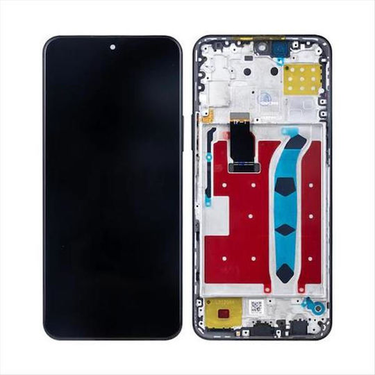 Screen with Touch Mechanism and Frame for HUAWEI HONOR X8 TFY-LX1, TFY-LX2, TFY-LX3 (Black)