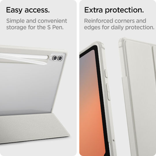 Spigen ULTRA HYBRID PRO FOLIO Flip Cover Γκρι (Samsung Galaxy Tab S8 Ultra, S9 Ultra, S10 Ultra)
