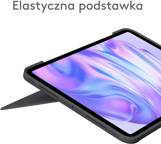 Logitech Combo Touch Flip Cover Γκρι (iPad Pro 11)