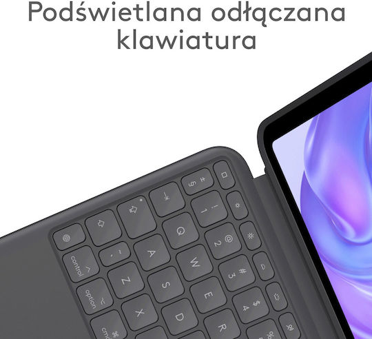 Logitech Combo Touch Flip Cover Γκρι (iPad Pro 11)