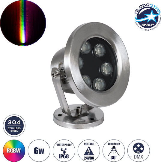 GloboStar Dedy Untertauchbares LED Pool-Scheinwerfer mit Mehrfarbigem Licht