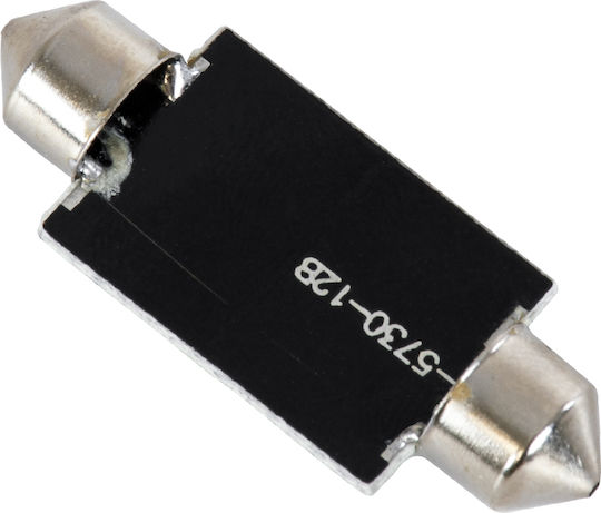 GloboStar Λάμπα Αυτοκινήτου C5W LED 6000K Ψυχρό Λευκό 6W 1τμχ