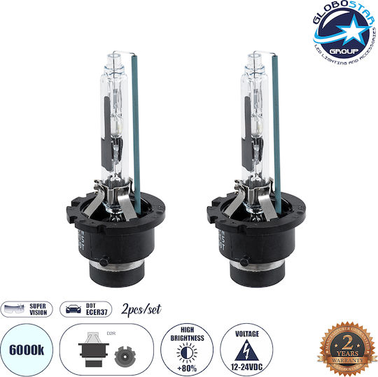 GloboStar Car Lamps D2R Canbus Xenon 6000K Cold White 12V 55W 2 Pieces