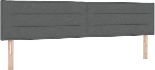 vidaXL Wooden Bed Headboard Dark Gray 200x88cm