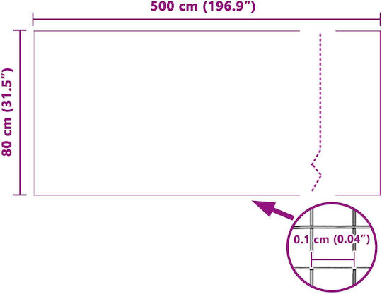 vidaXL vidaXL Fenster-Moskitonetz Dauerhaft aus Fiberglas Weiß 500x80cm
