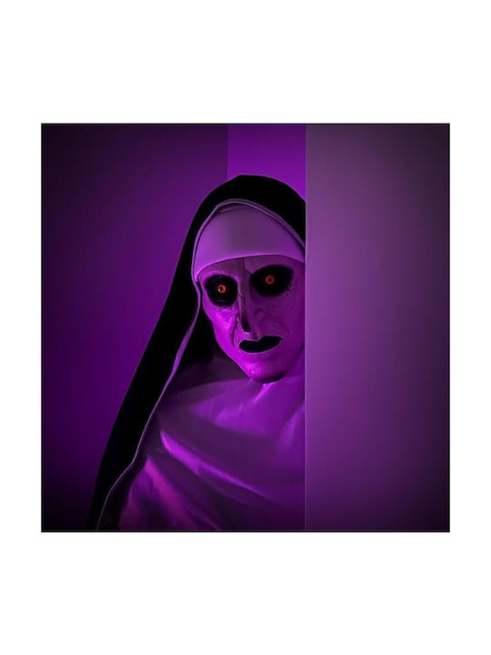 Karnevals- Maske Volles Gesicht Latex Gruselige Nonne Schwarz