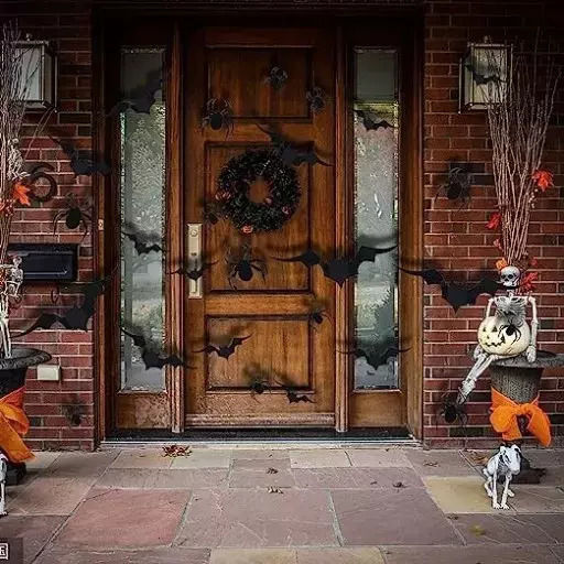 Halloween-Dekorationsaufkleber 68 Stück Verschiedene Typen