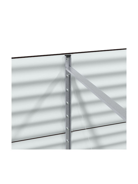 vidaXL Garten Topf Metallisch Brown 320x80x81cm.