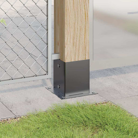 vidaXL Balken-Schuh für Gartenpergola Pfosten aus Holz 12.1x12.1cm 4Stück
