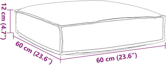 vidaXL Pernă De Canapea Pentru Grădină Antracit 60x60cm