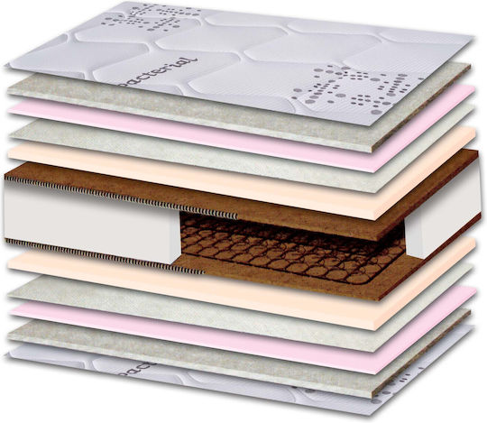 Life Einzel Orthopädisch Matratze 90x190x24cm mit Kokosfaser