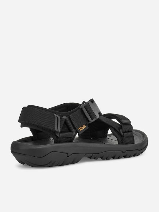 Women's Flat Sandals Sporty in Black Color