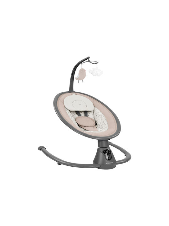 Kikka Boo Electric Baby Relax Swing Twiddle with Music Beige for Child up to 9kg