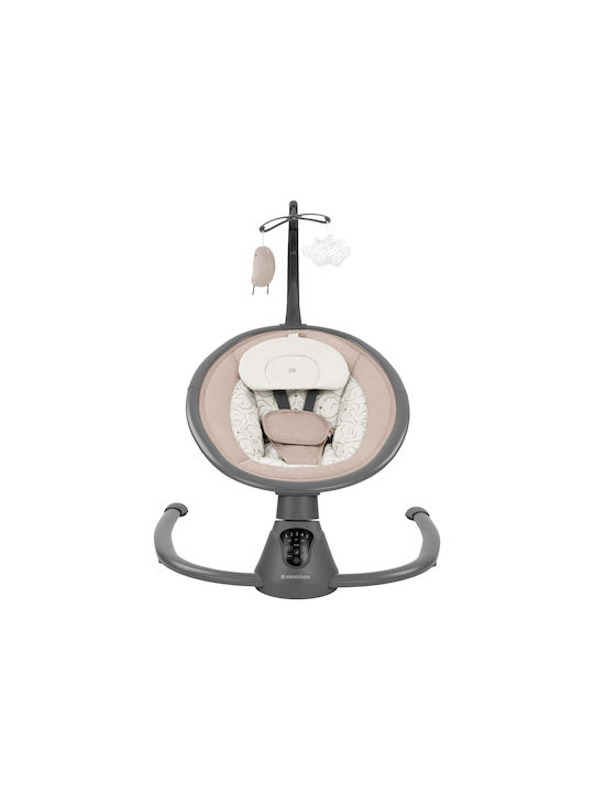 Kikka Boo Electric Baby Relax Swing Twiddle with Music Beige for Child up to 9kg