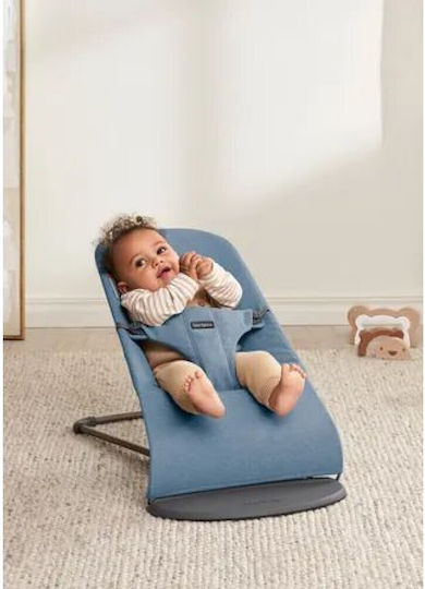BabyBjorn Manual Baby Relax Bliss Woven Melange, Blue for Child up to 13kg