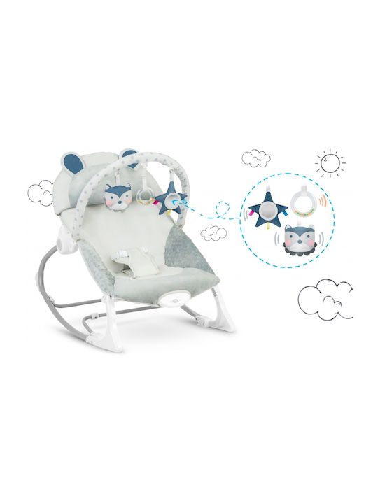 Ricokids Elektrisch Baby Relax mit Vibration Gray für Kind bis 9kg