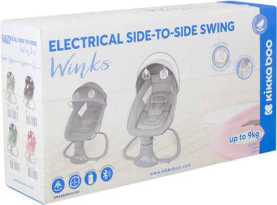 Kikka Boo Electric Relax pentru Bebeluși Winks Verde pentru Copil până la 9kg