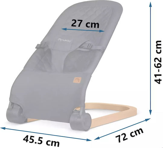 Nukido Χειροκίνητο Relax Μωρού NK-52 Γκρι για Παιδί έως 9kg