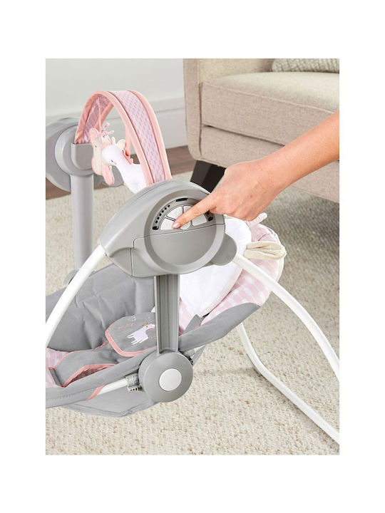 Ingenuity Manual Baby Relax Swing Comfort 2 Go Pink for Child up to 9kg