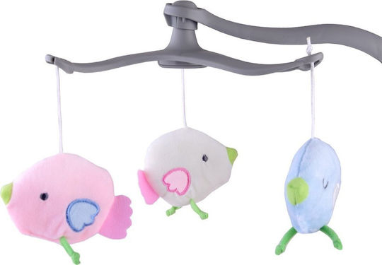 Jokomisiada Elektrisch Baby Relax Schaukel mit Musik und Vibration Rosa