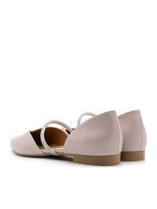 Damen Ballerinas Weiße