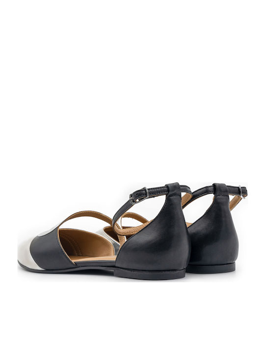 Leather Ballerinas White