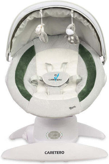 Caretero Elektrisch Baby Relax Schaukel Opti Dark Green für Kind bis 9kg