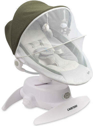 Caretero Elektrisch Baby Relax Schaukel Opti Dark Green für Kind bis 9kg
