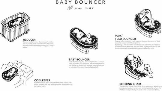 Bamboom Handbuch Baby Relax All in One Grigio für Kind bis 15kg