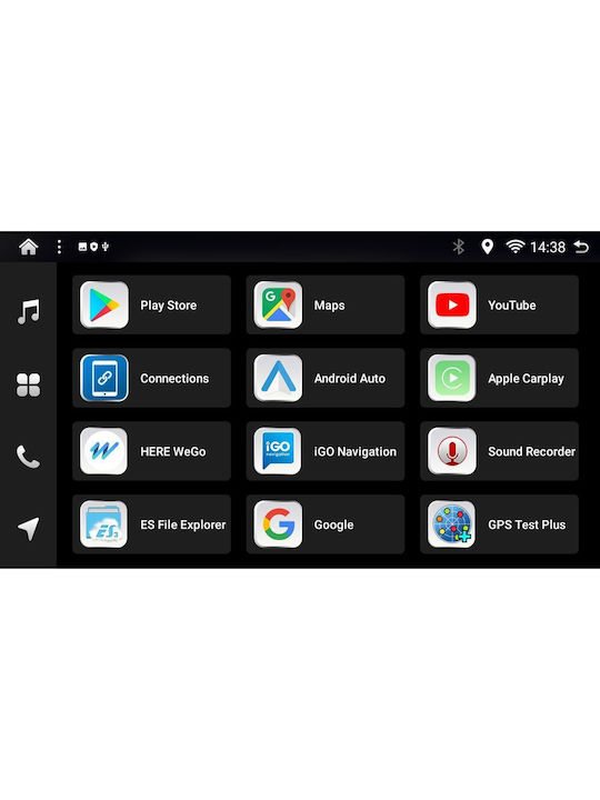 Digital IQ Auto-Audiosystem für Alfa Romeo Spinne / Brera 2004-2012 (Bluetooth/USB/WiFi/GPS/Apple-Carplay/Android-Auto) mit Touchscreen 9"