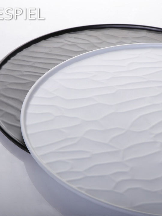 Espiel Wavy Matte Platou de Servire Oval Melamină Neagră 28x40buc 6buc Espiel Wavy Matte Platou de Servire Oval Melamină Neagră 28x40buc 6buc