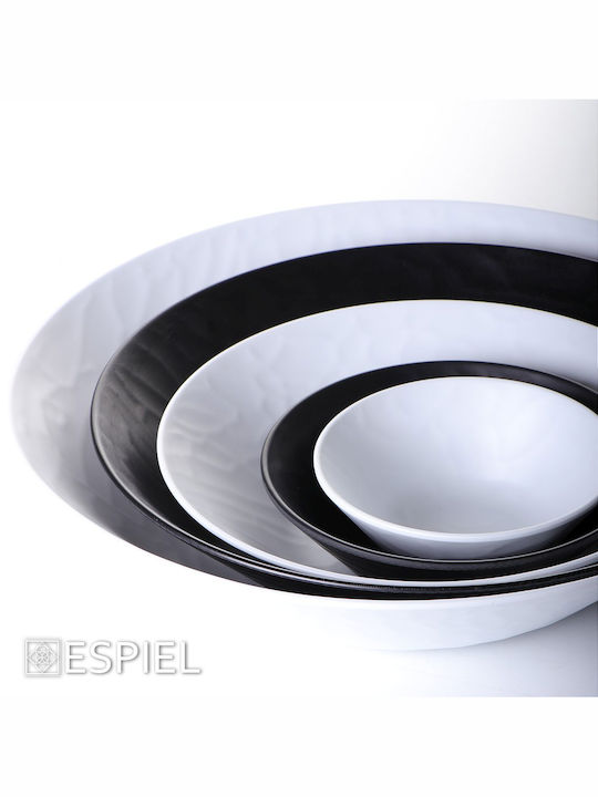 Espiel Wavy Matte Serving Platter Rectangular Black 40.5x16.5cm