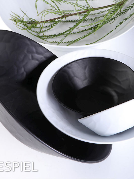 Espiel Wavy Matte Serving Platter Rectangular Black 40.5x16.5cm