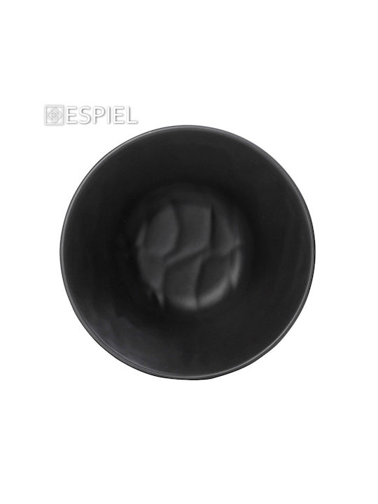 Espiel Wavy Matte Serving Platter Rectangular Black 40.5x16.5cm