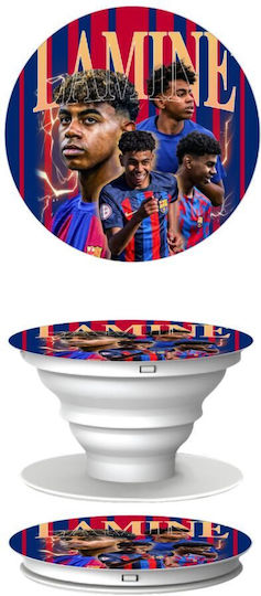 Lamine Yamal Fcb Phone Holders Stand White Mobile Hand Grip