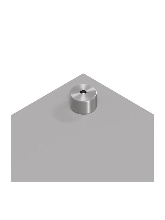 vidaXL Rectangular Glass Back Open Gray 110x60x0.6cm 42001306