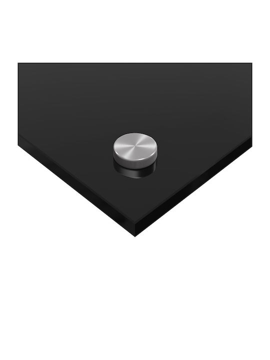vidaXL Rectangular Kitchen Countertop Made of Black Glass 120x40x0.6cm 42001301