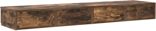 vidaXL Bed Drawer made of Wood Smoked Oak 140x36.5x16.5cm