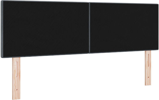 vidaXL Stoff Kopfstütze für Betten Dunkelgrau 144x88cm