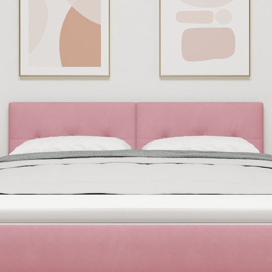 vidaXL Fabric Bed Headboard Pink 72x40cm