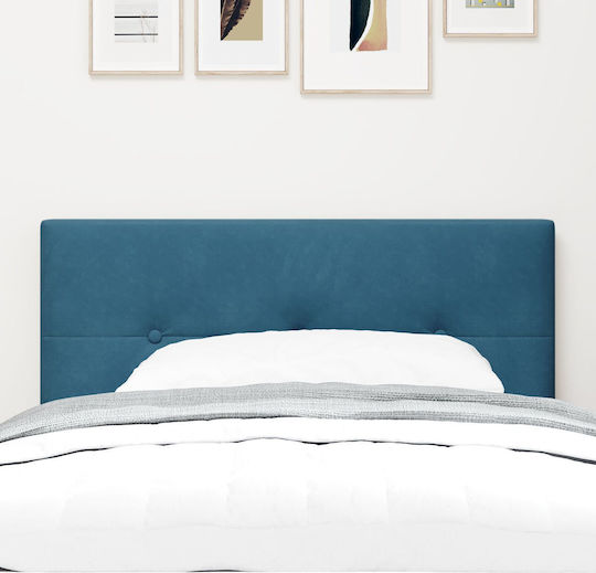 vidaXL Tăblie De Pat Din Țesătură Albastru Închis 90x88cm
