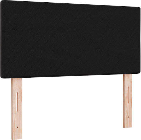 vidaXL Fabric Bed Headboard Black 100x88cm