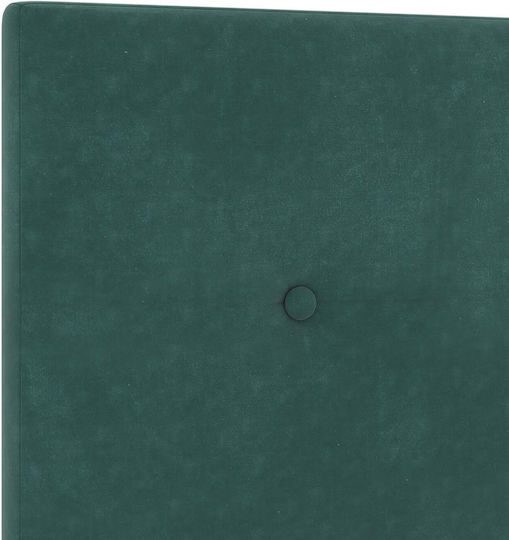 vidaXL Tăblie De Pat Din Țesătură Verde Închis 100x88cm
