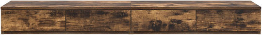 vidaXL Bed Drawer made of Wood Smoked Oak 140x36.5x16.5cm