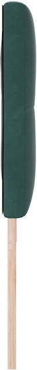 vidaXL Fabric Bed Headboard Dark Green 90x40cm