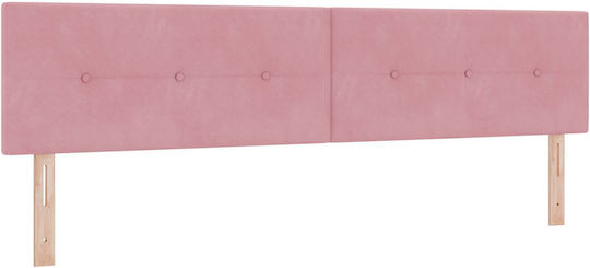 vidaXL Fabric Bed Headboard Pink 100x40cm