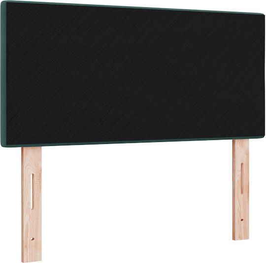vidaXL Tăblie De Pat Din Țesătură Verde Închis 100x88cm