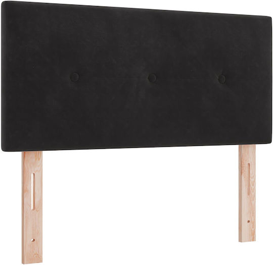 vidaXL Fabric Bed Headboard Black 90x88cm