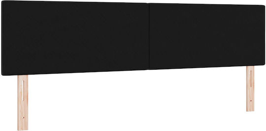 vidaXL Fabric Bed Headboard Black 90x40cm